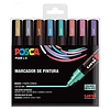 UNI Posca Set PC 5M Metal - Paquete de 8 Rotuladores