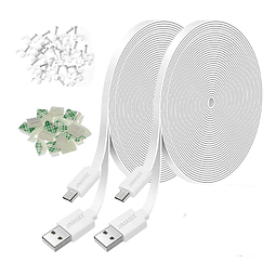 Paquete de 2 cables de extensión de alimentación de 20 pies