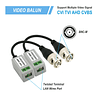 5 pares 10 piezas de conector balun de vídeo pasivo, HD Mini