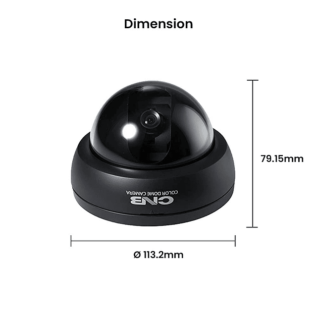 CNB DFK-60S B Cámara domo analógica para interiores 1/3" HPI