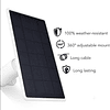 Panel solar compatible con Wyze Cam Outdoor/Battery Cam Pro