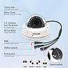 Cámara analógica de seguridad domo de 5 MP 4 en 1 TVI/CVI/AH