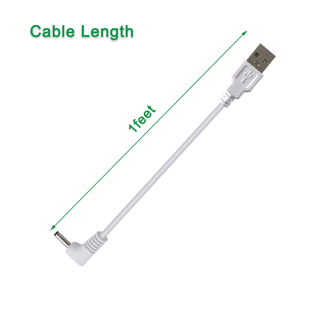 Cable de alimentación corto de 1 pie para cámara de segurida