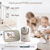 Monitor para bebés con video DXR-8 480p, conexión FHSS sin W