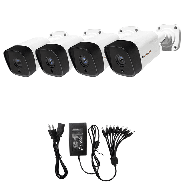 Paquete de 4 cámaras de seguridad 4 en 1 Super HD 5MP