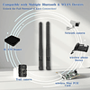 Antena WiFi de doble banda 2,4 GHz 5 GHz 5,8 GHz 3 dBi SMA m