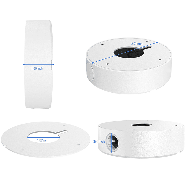 Caja de conexiones de perforación personalizada para cámaras