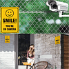 Paquete de 2 Señal de videovigilancia Smile You're On Camera