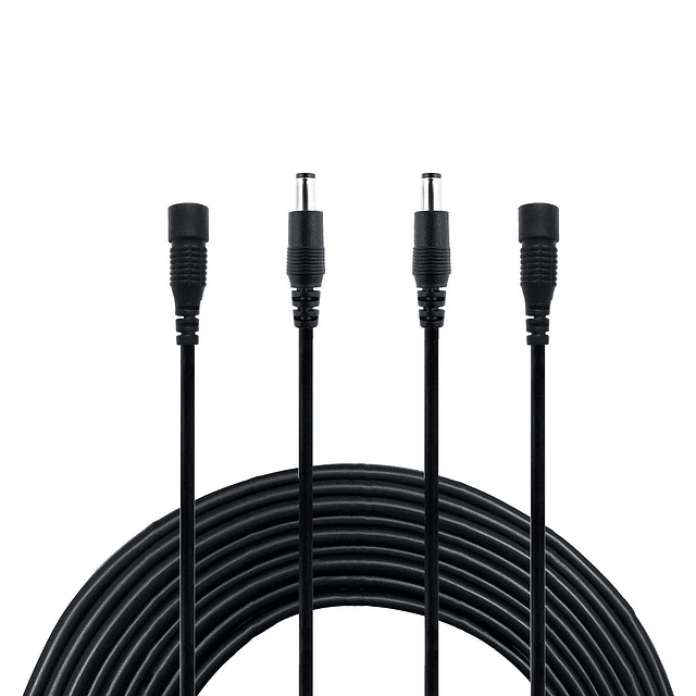 Cable de extensión de alimentación DC 12 V 10 pies 0.083 in