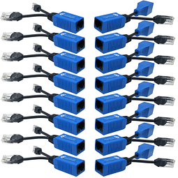 Divisor Ethernet PoE de 8 pares, combinador Cat5 2 en 1, kit