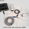 Divisor Ethernet PoE de 8 pares, combinador Cat5 2 en 1, kit