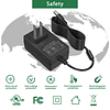 Adaptador de fuente de alimentación de 24 V 1 A CC, enchufe