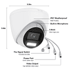 Cámara de seguridad tipo torreta 3K TVI con visión nocturna