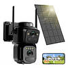 Cámaras de seguridad solares 4K 8MP inalámbricas para exteri