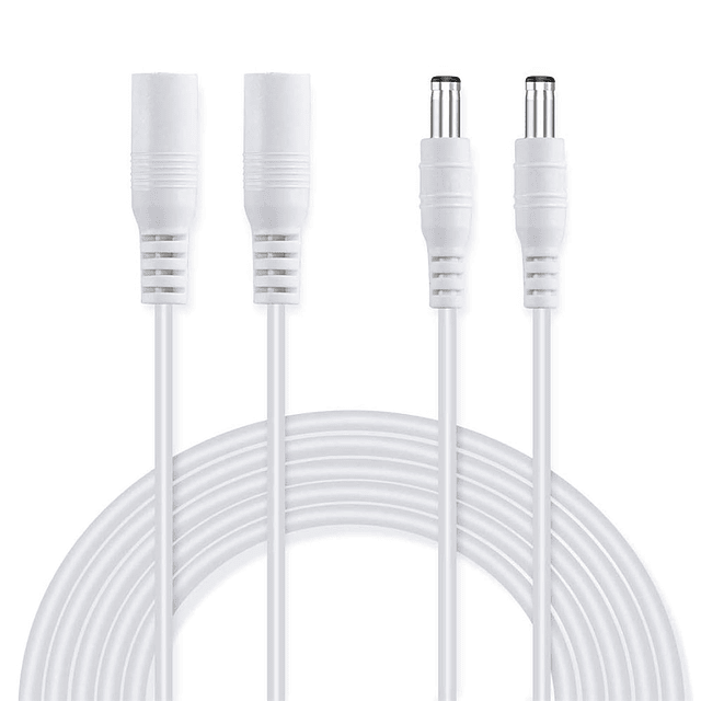 Paquete de 2 cables de extensión de alimentación de 12 pies