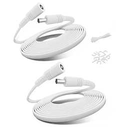 Cable de extensión de 12 V CC, 30 pies, paquete de 2, 5 V, 9