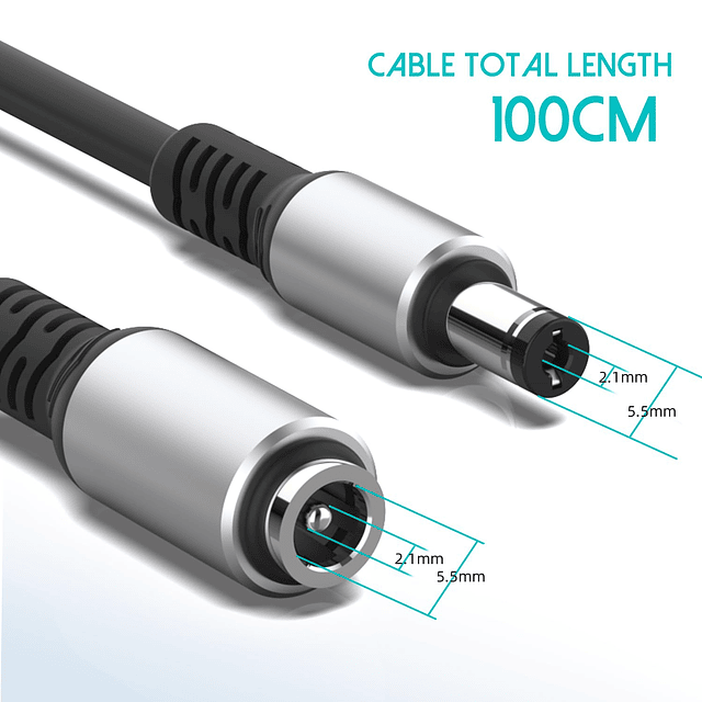 Cable de extensión de alimentación CC, cable de extensión de