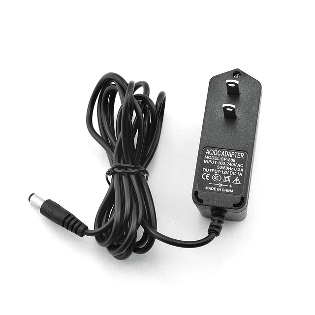 12V 1A 12W Adaptador de corriente CA/CC CA 110-240V a CC 12V