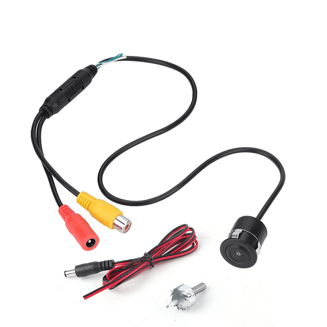 Mini cámara CCD CCTV en color impermeable con cable gran ang