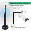 SEBIKAM Antena WiFi 2,4 GHz RP-SMA conector macho cámara de