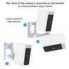 Soporte de pared para cámara compatible con Wyze Battery Cam