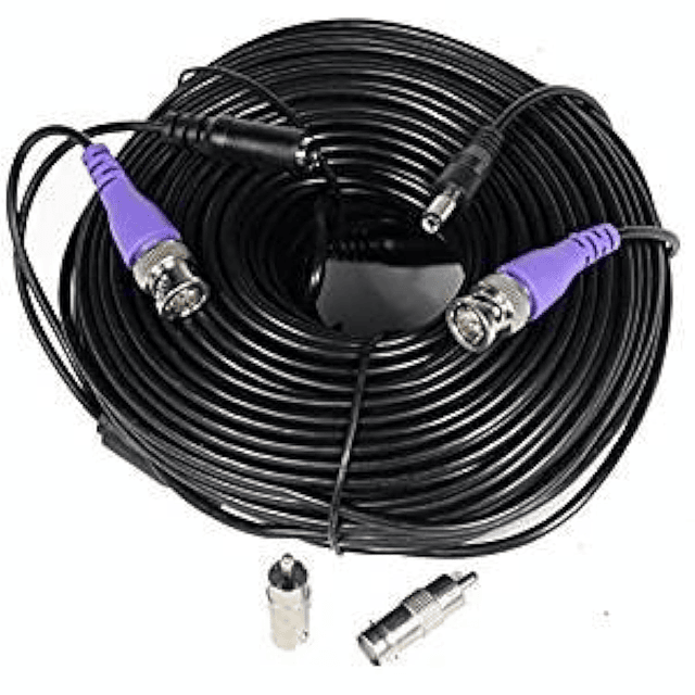 Cable de cámara de seguridad de alimentación de vídeo HD de