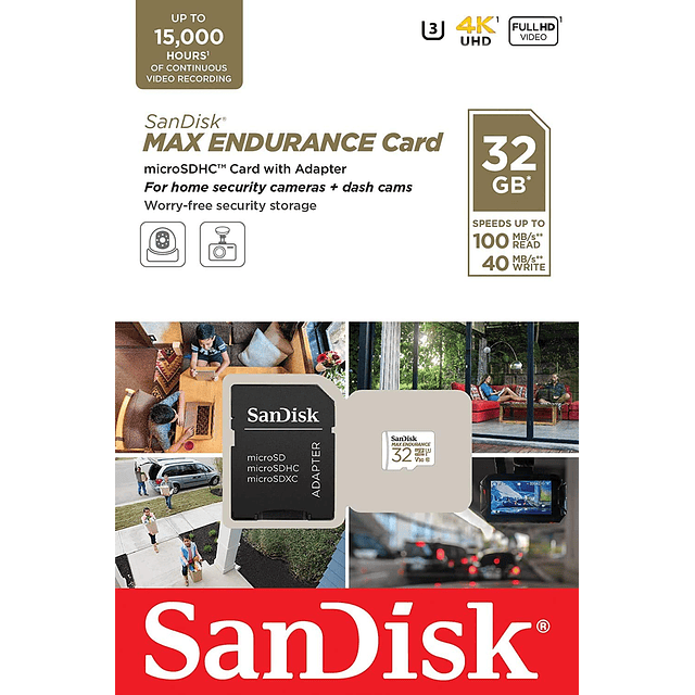 MAX Endurance Tarjeta TF de 32 GB MicroSDHC paquete de 2 Tar