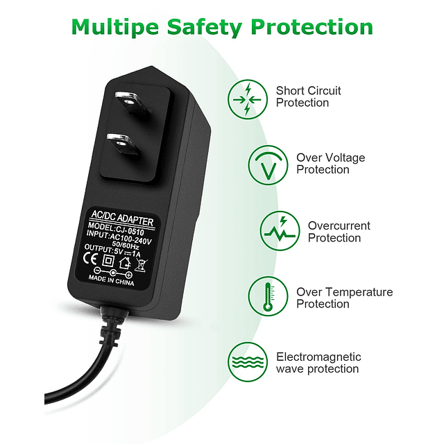 Adaptador de fuente de alimentación de 5 V 1 A DC 5 V 1000 m