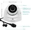 Cámara IP POE de 5 MP para exteriores interiores con detecci