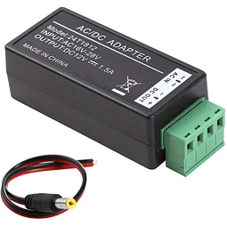 Convertidor reductor de CA a CC de 24 V CA a 12 V CC, adapta