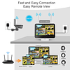 WiFi dual Sistema NVR de seguridad inalámbrico de 10 canales