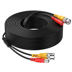 Cable de extensión de vídeo BNC todo en uno de 65 pies con c