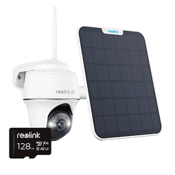 Reolink Argus PT Ultra Bundle - 4K PT con panel solar, tarje