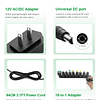 Adaptador de fuente de alimentación CA/CC de 12 V, 1 A, cabl