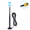 SEBIKAM Antena amplificadora WiFi con conector macho RP-SMA