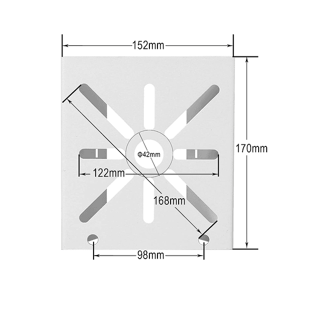 Soporte vertical universal para cámara de seguridad, soporte