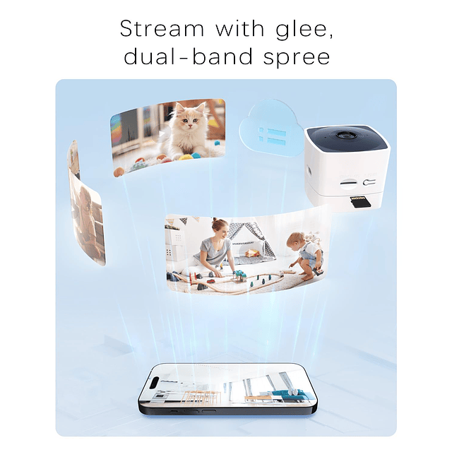 Blurams Juego de cámaras de seguridad, cámara interior 2K, c
