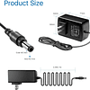 Adaptador de fuente de alimentación de CA a CC de 12 V, 2 A,