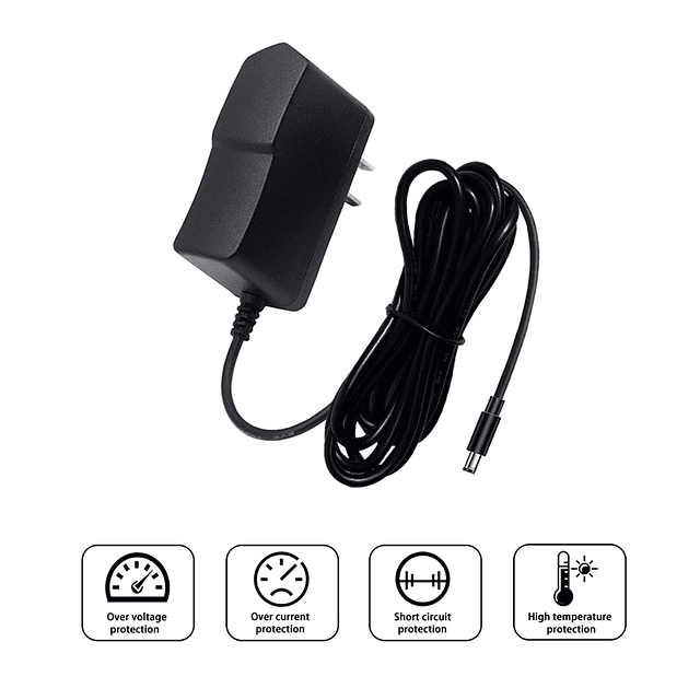 Adaptador de fuente de alimentación de 12 V, 1 A, CA 100-240