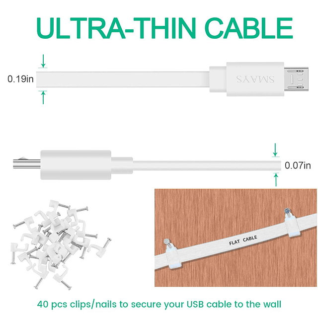 Cable de extensión de alimentación compatible con Wyze Cam P