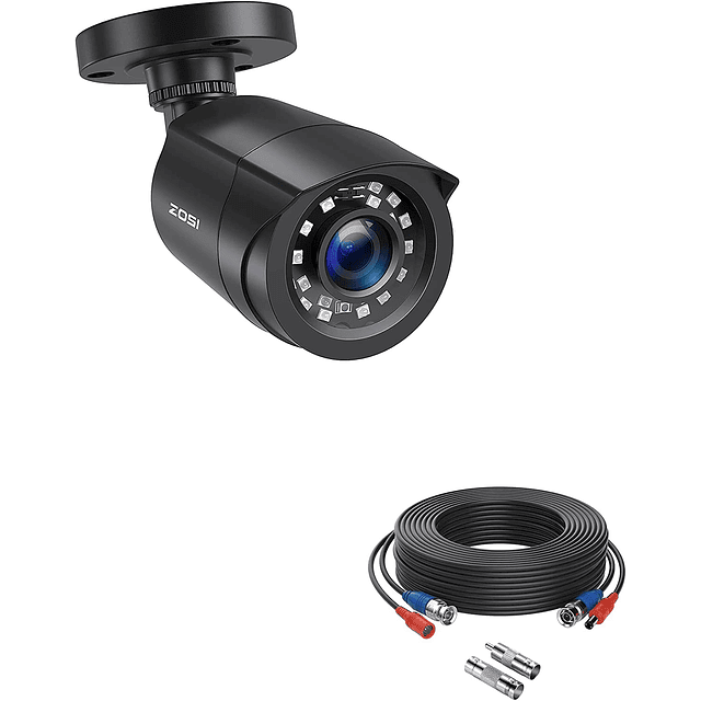 Cámara de seguridad CCTV híbrida 4 en 1 de 2,0 MP, 1080p, 19