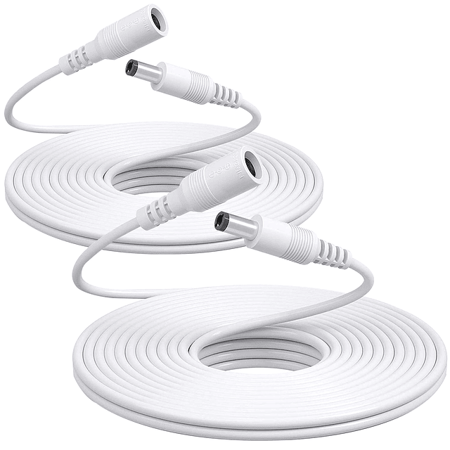 Paquete de 2 cables de extensión de alimentación de 3 m de 1