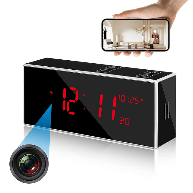 Cámara Espía Cámara Oculta Reloj con Modo Dual Visión Noctur