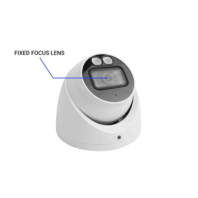 Cámara de seguridad tipo torreta TVI de 2 MP con visión noct