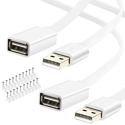 Paquete de 2 cables de extensión de alimentación USB de 13 p