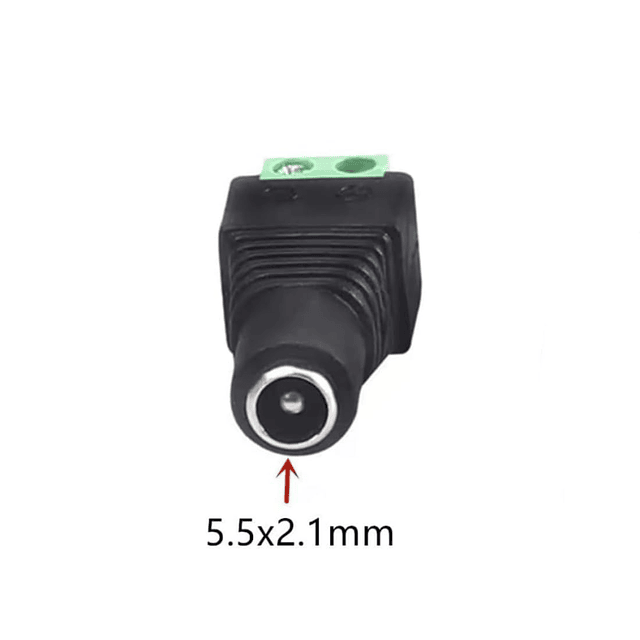 Conector de alimentación CC de 12 V 5,5 mm x 2,1 mm, 10 Piez