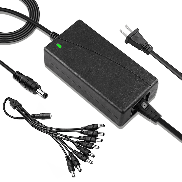 Adaptador de corriente para cámara de seguridad 12 V 5 A 100