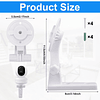 2 soportes de pared para cámara compatibles con Reolink E1 /