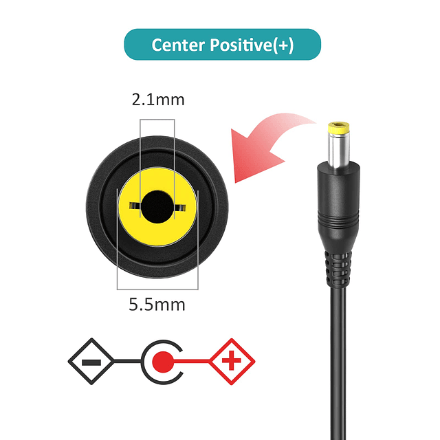 Cable de alimentación conmutada de 24 V, 3 A, 2 A, 1 A, carg