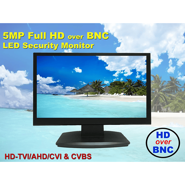 1stPV Monitor de seguridad profesional Super HD 5MP 16:9 de